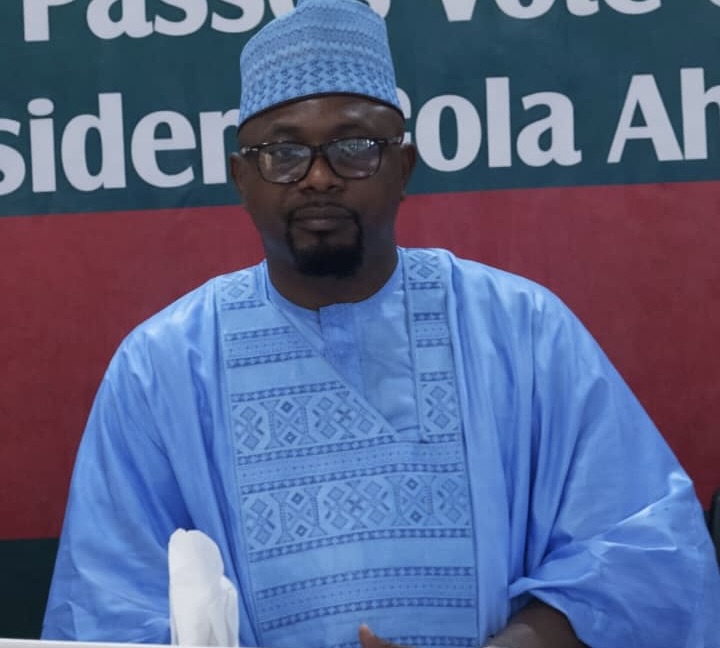 National Secretary addressing the press